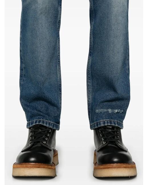 A.P.C. Blue Nylon Backpack for men