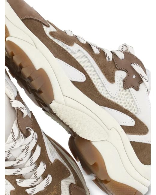 Ash White Paneled Sneakers