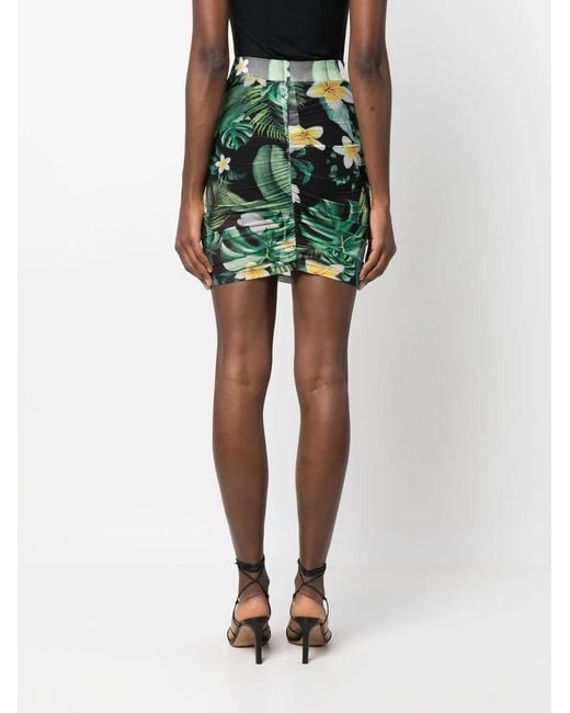 Philipp Plein Green Mini Skirt