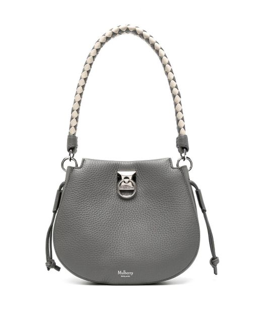 Mulberry Leather Mini Iris Tote Bag in Grey (Gray) Lyst