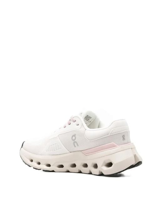 On Shoes White Cloudrunner 2 Sneakers
