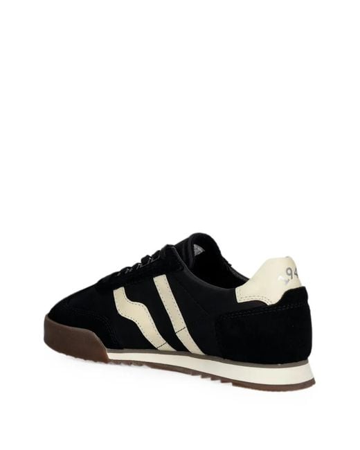 Gant Black Baylle Suede-Panelled Lace-Up Sneakers for men