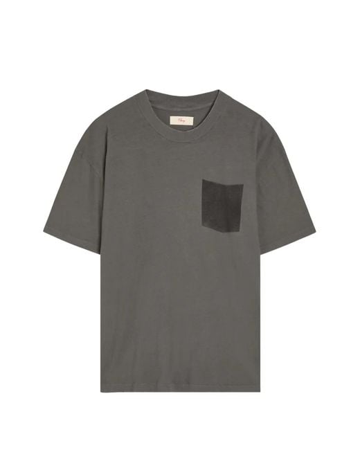 CHERRY LA Gray Cherry Country Chest-Pocket T-Shirt for men