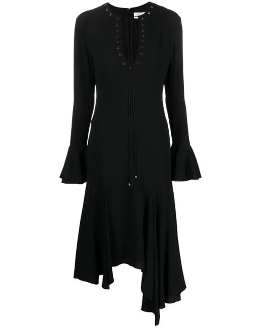 Blumarine アイレット アシンメトリードレス Black