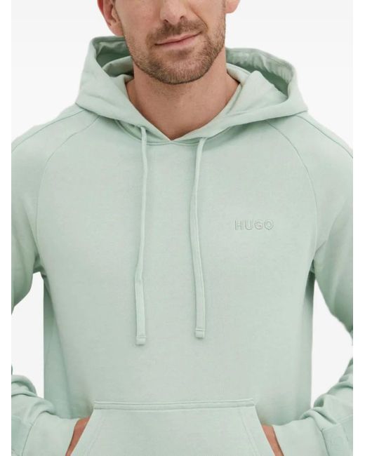 HUGO Green Logo Hooded Sweatshirt for men