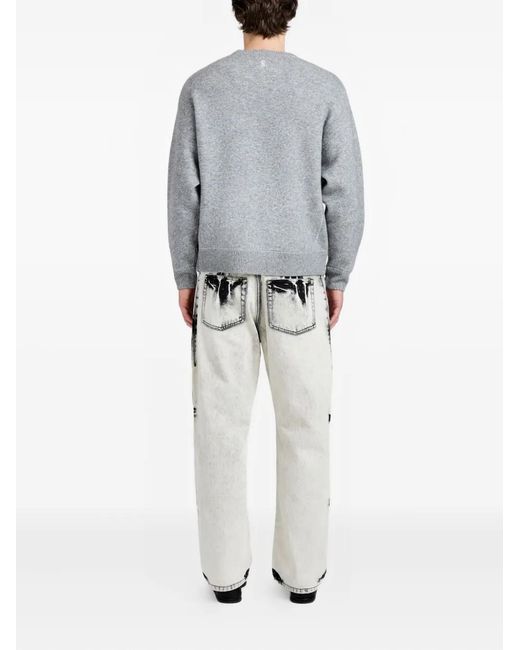 Proenza Schouler Gray Zach Crew-Neck Sweater for men