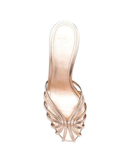ALEVI Natural Shine Strappy Heeled Sandals