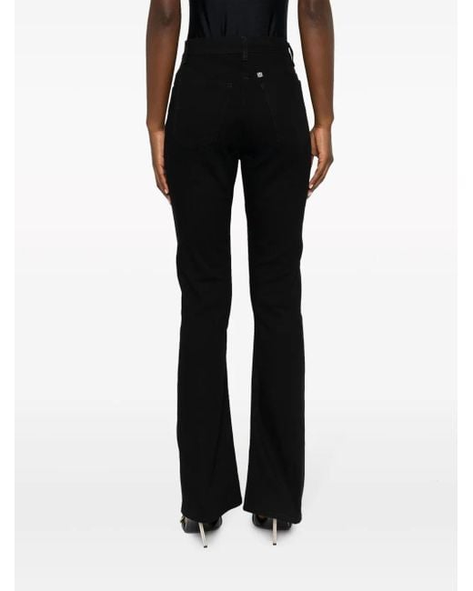 Givenchy Black High-Waisted Flared Jeans