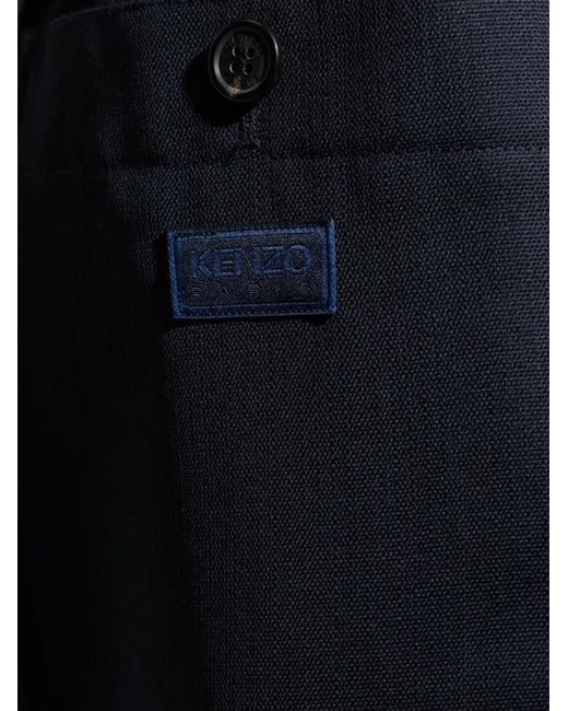 KENZO Blue Jeans With Drawstring for men