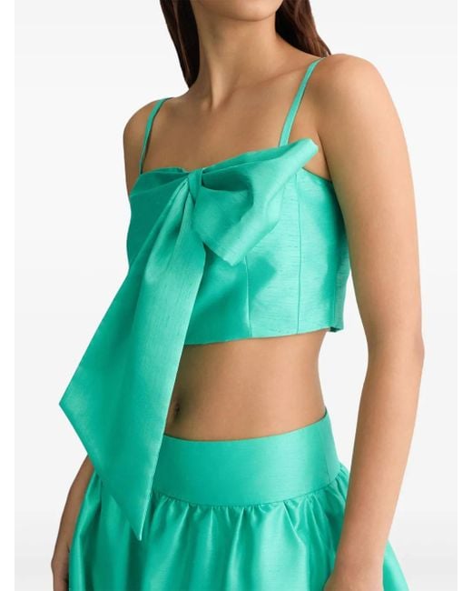 Liu Jo Green Bow-Detail Top