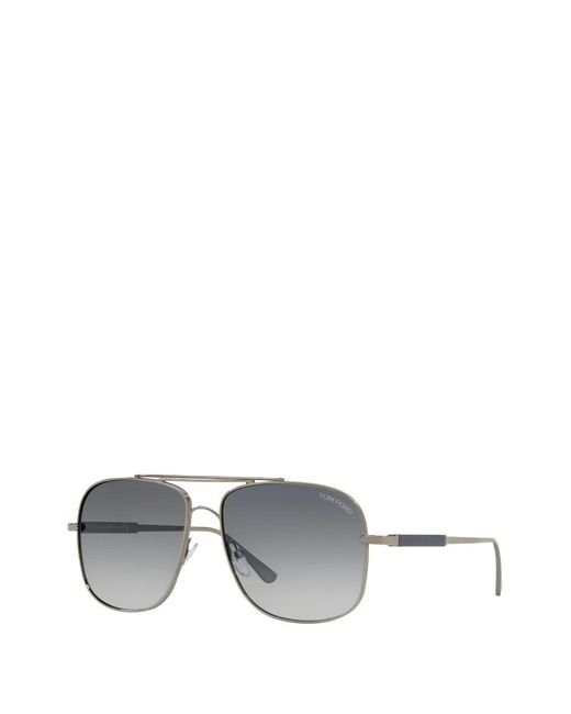 Tom Ford Gray Pilot-Frame Sunglasses for men