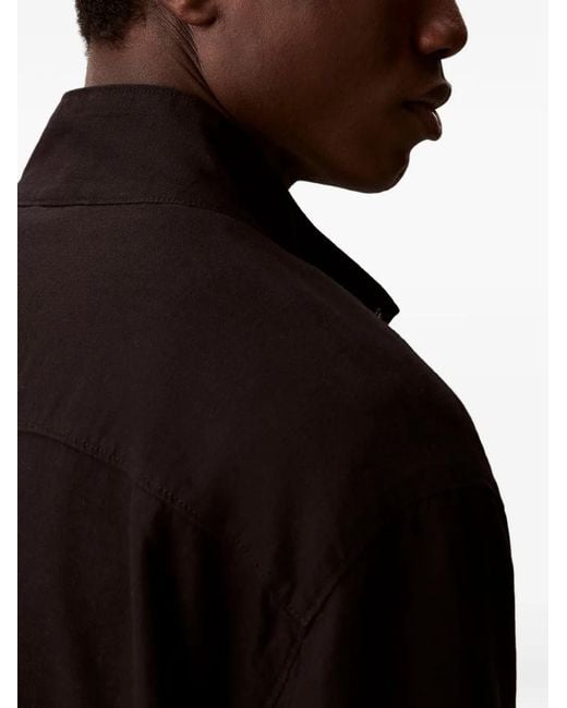 Calvin Klein Black Harrington Bomber Jacket for men