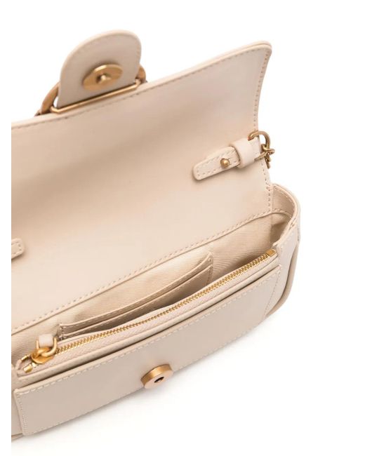 Pinko Natural Small Love One Pocket Clutch Bag