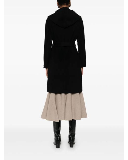 GLOX Belted Coat Black