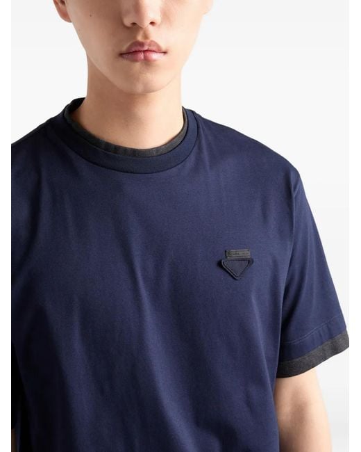 Prada Blue T-Shirts & Vests for men