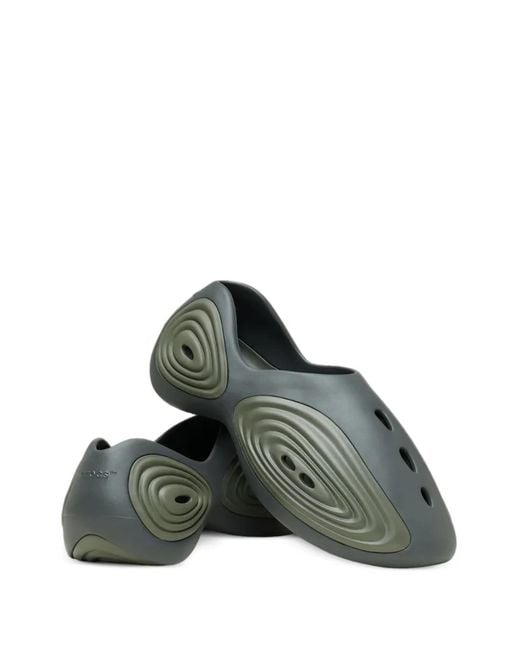 CROCSTM Green Ripple Perforated Clogs