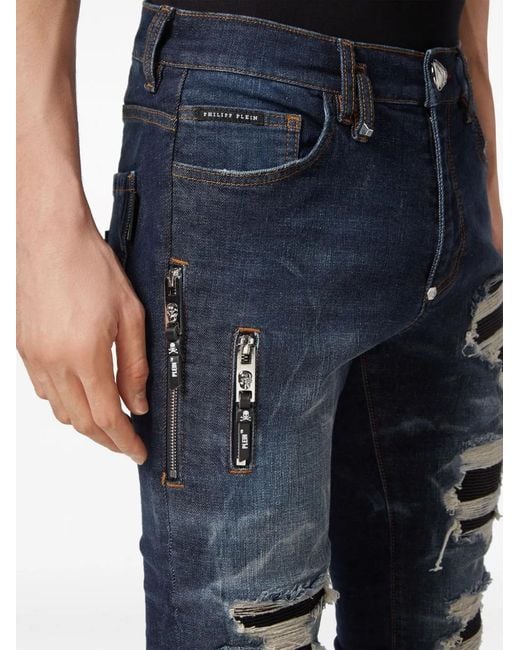 Philipp Plein Blue Trouser for men
