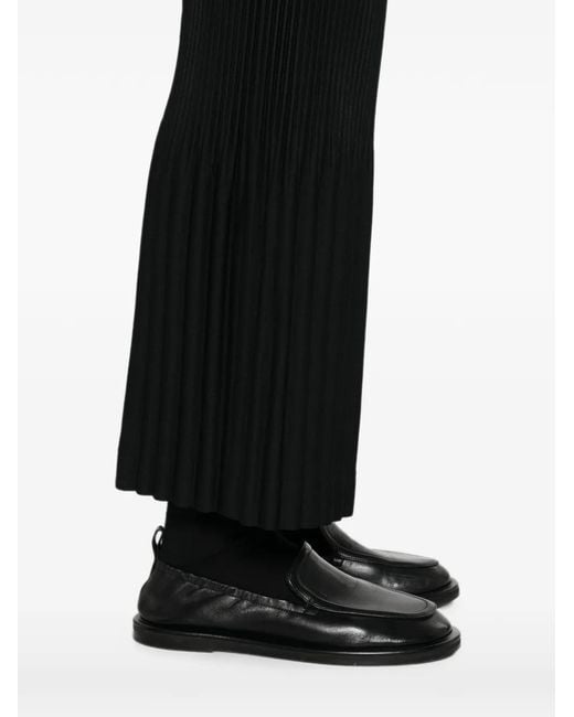 Issey Miyake Black Plissé-Effect Trousers for men
