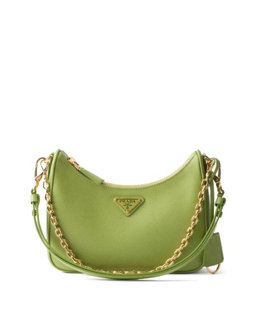 Prada Green Re-Edition Saffiano Leather Mini Bag