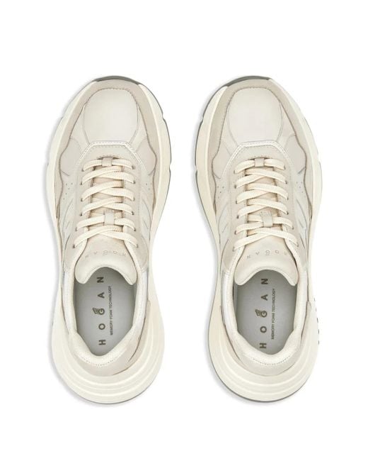 Hogan White H669 Leather Sneakers