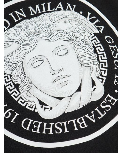 Versace Black Medusa Logo Long-Sleeve T-Shirt for men