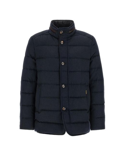 Moorer Blue Nolde-Ls9 Quilted Jacket for men