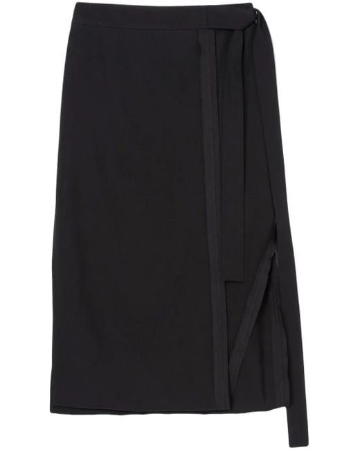 3.1 Phillip Lim Black Endless Loop Midi Skirt