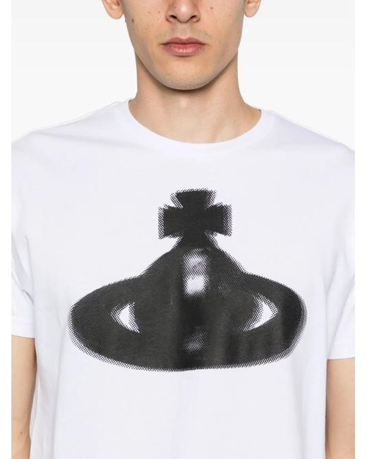 Vivienne Westwood Orb Classic T-Shirt in het White voor heren