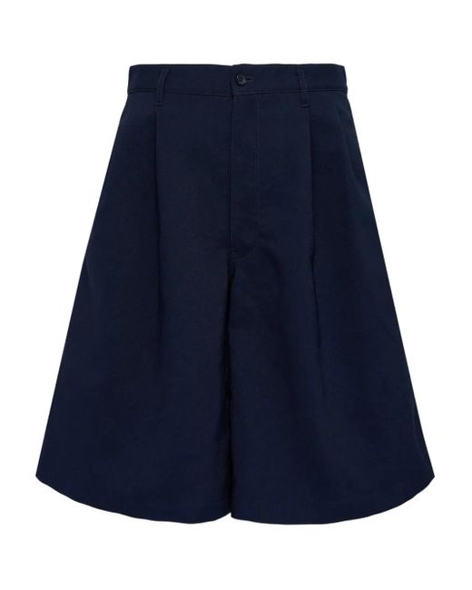 Comme des Garçons Blue Contrast-Pocket Shorts for men