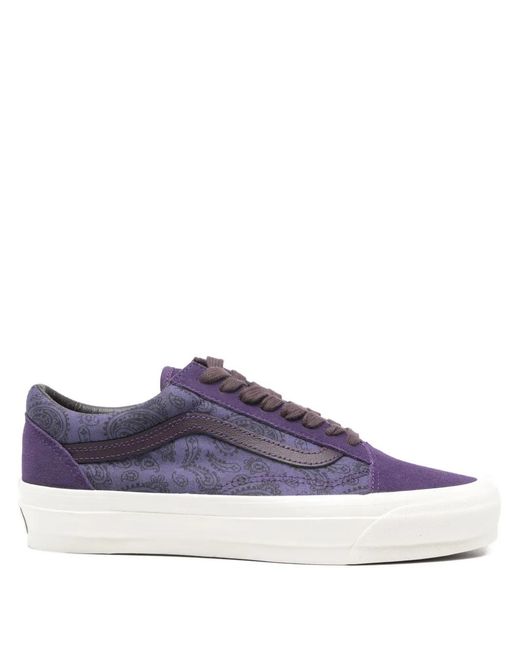 Vans Purple Baskets Old Skool À Motif Cachemire Lx