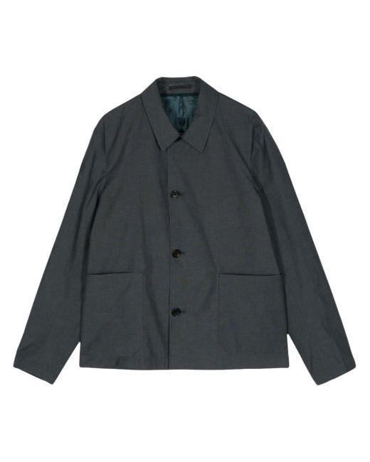 PS by Paul Smith Gray Long-sleeve Shirt Jacket for men