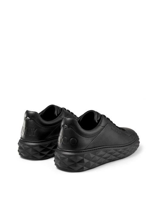 Jimmy Choo Diamond Maxi Leren Sneakers in het Black voor heren