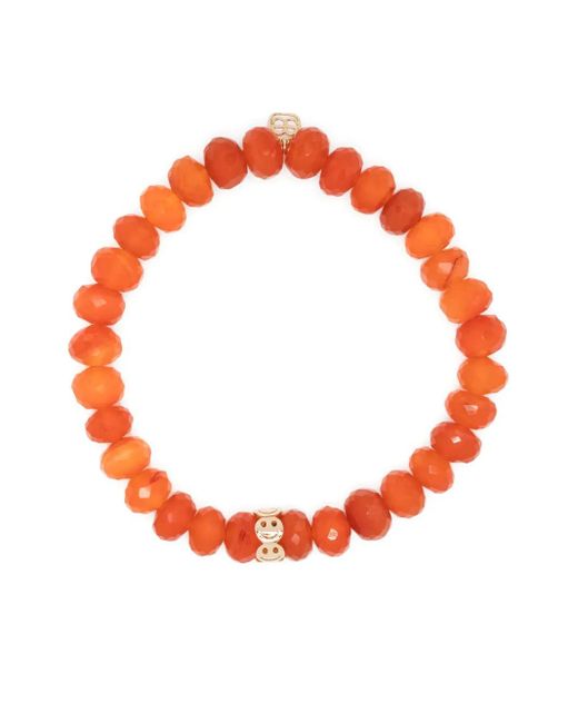 Sydney Evan Pure Happy カーネリアン ブレスレット 14kイエローゴールド Orange