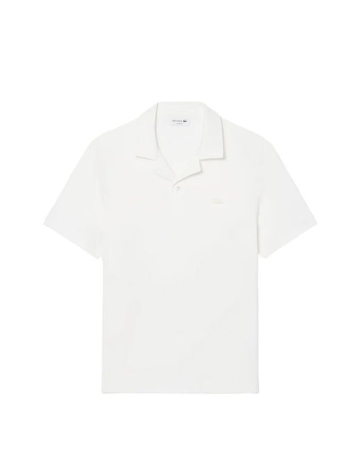 Lacoste White Polo À Manches Courtes for men