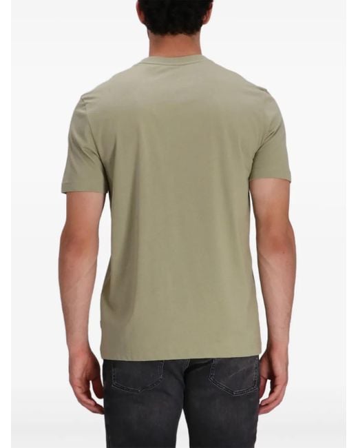 Camiseta de algodón con pantera estampada Boss de hombre de color Gray