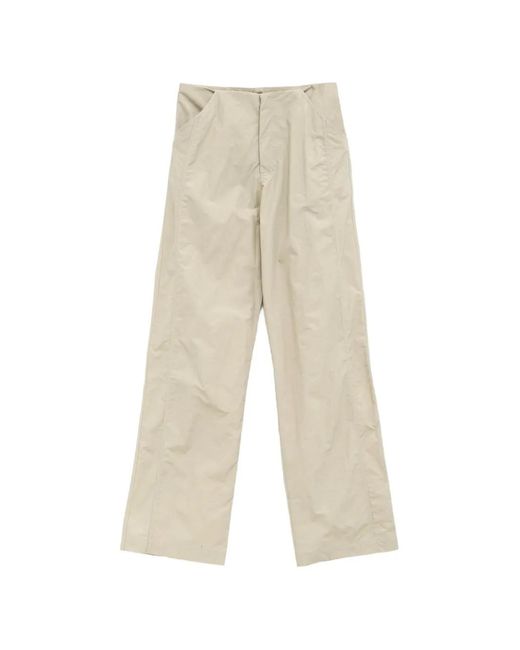 Paloma Wool White Panelled Straight-Leg Trousers