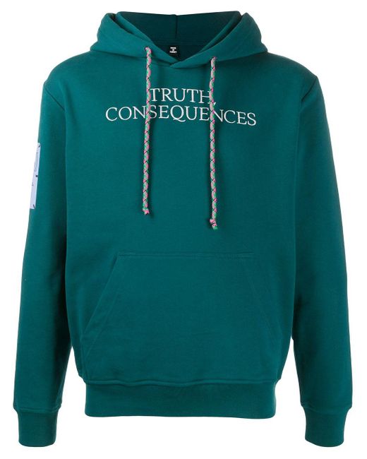 McQ Alexander McQueen Green Truth Consequences Hoodie for men