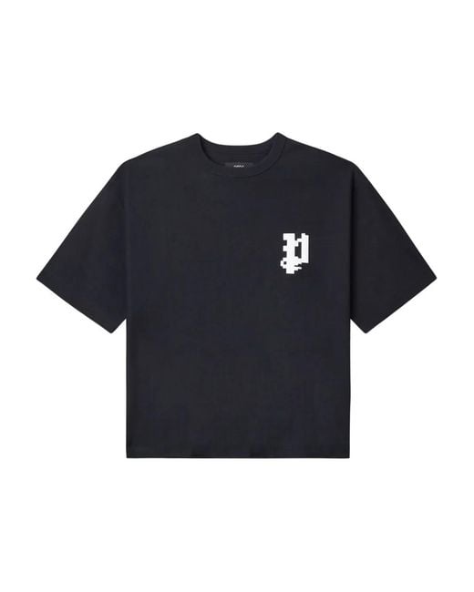 Purple Brand Blue Logo-Detail T-Shirt for men