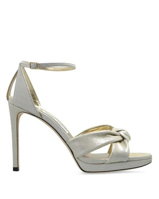 Jimmy Choo Metallic Rosie Sandalen mit Absatz 100mm