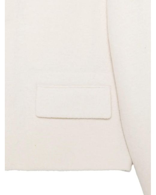 Rier White Felted Jacket for men
