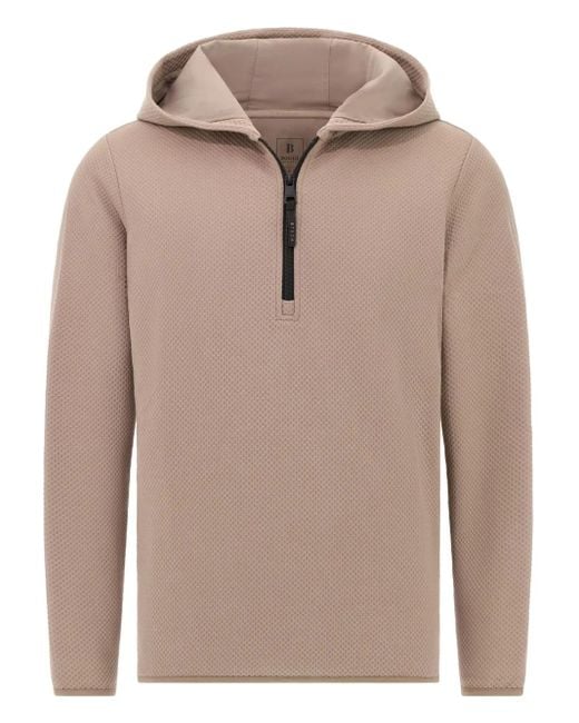 メンズ Boggi ハーフジップ スウェットシャツ Natural
