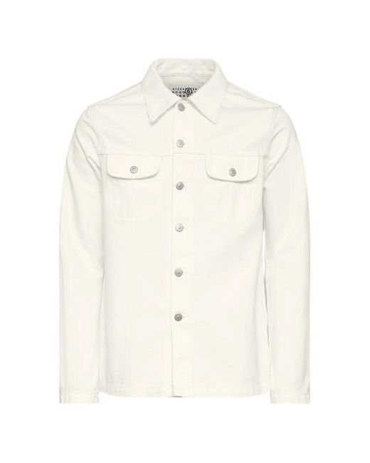 MM6 by Maison Margiela メンズ ホワイト デニムジャケット