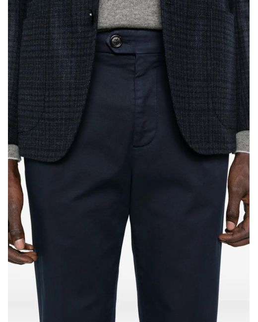 Brunello Cucinelli Geplooide Chino in het Blue voor heren