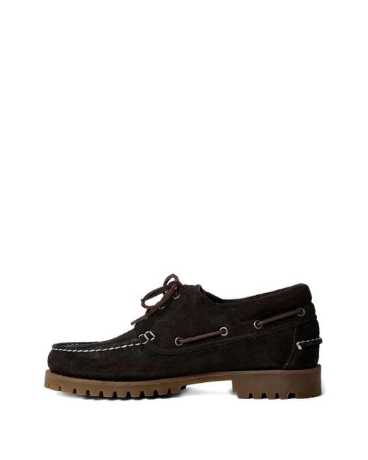 メンズ Sebago Acadia スエードデッキシューズ Black