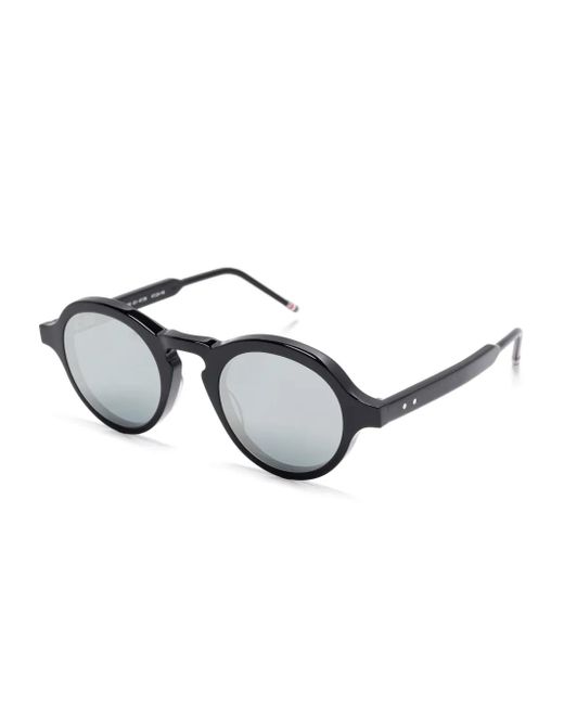 Thom Browne Black Round-Frame Sunglasses