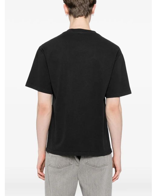 Melt Black Graphic-Print T-Shirt for men