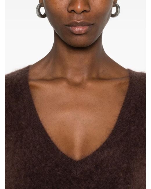 ABSOLUT CASHMERE Brown Soeli V-Neck Sweater