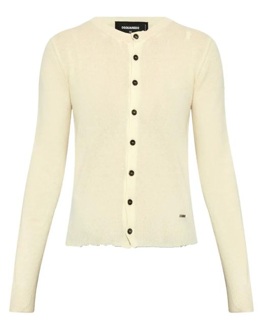 DSquared² Vest Met Ronde Hals in het Natural