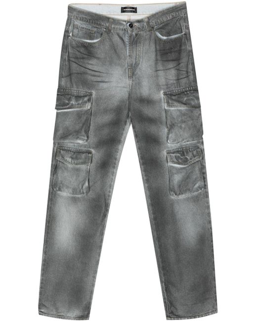 Pantalon cargo en jean Salvatore Santoro pour homme en coloris Gray