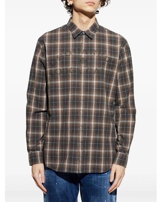 DSquared² Gray Chemise Dan for men